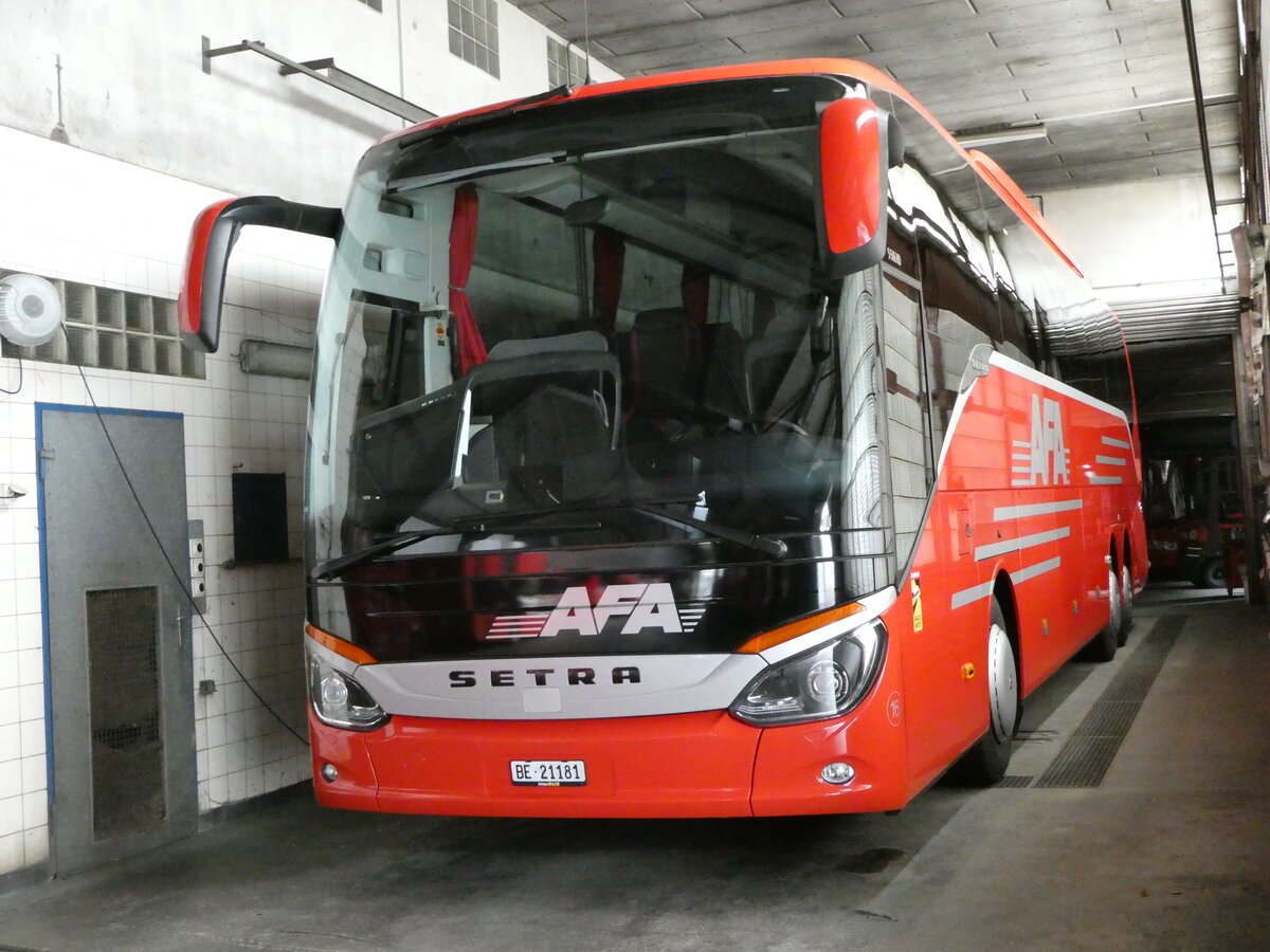 (239'966) - AFA Adelboden - Nr. 16/BE 21'181 - Setra am 6. September 2022 in Adelboden, Busstation