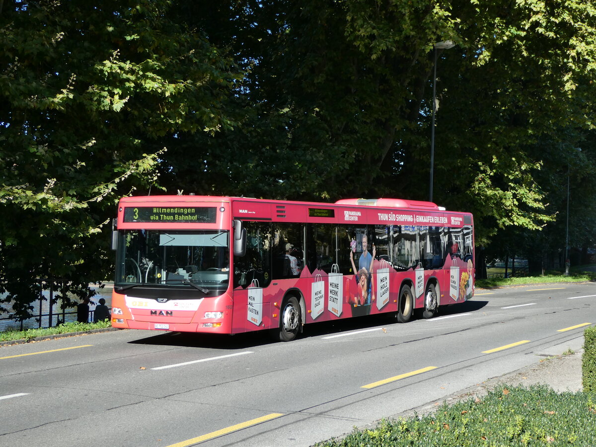 (240'075) - STI Thun - Nr. 160/BE 752'160 - MAN am 12. September 2022 in Thun, Grabengut