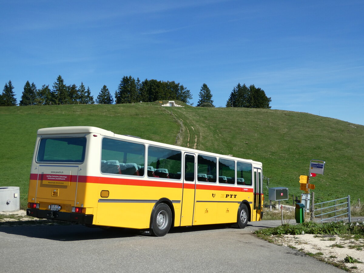 (240'094) - Kolb, Grasswil - Nr. 3/BE 93'915 - Saurer/R&J (ex Schmocker, Stechelberg Nr. 3; ex Schmocker, Stechelberg Nr. 1; ex Gertsch, Stechelberg Nr. 1) am 18. September 2022 in Herbetswil, Hinterer Brandberg