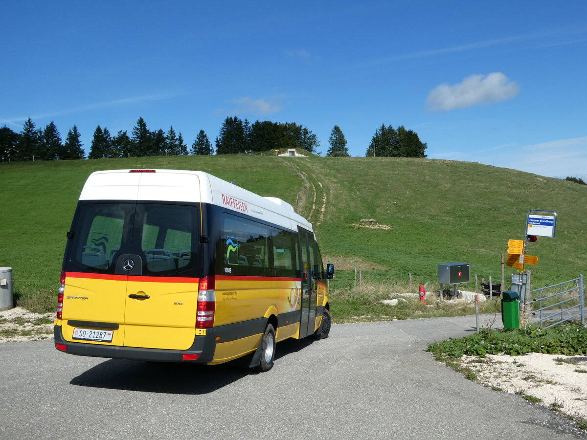 (240'121) - Wyss, Boningen - SO 21'287 - Mercedes am 18. September 2022 in Herbetswil, Hinterer Brandberg