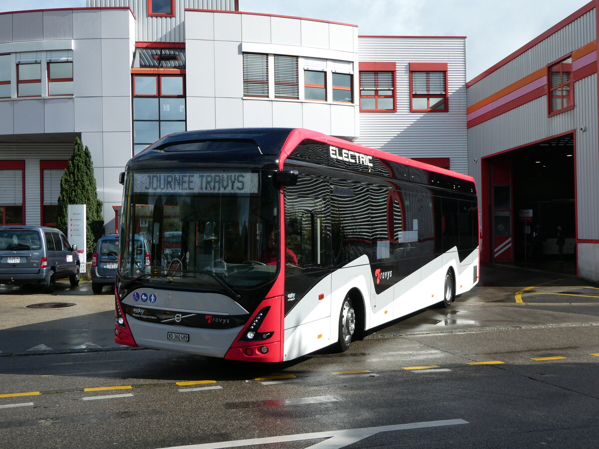 (240'522) - TRAVYS Yverdon - Nr. 160/VD 360'489 - Volvo am 2. Oktober 2022 in Yverdon, Garage