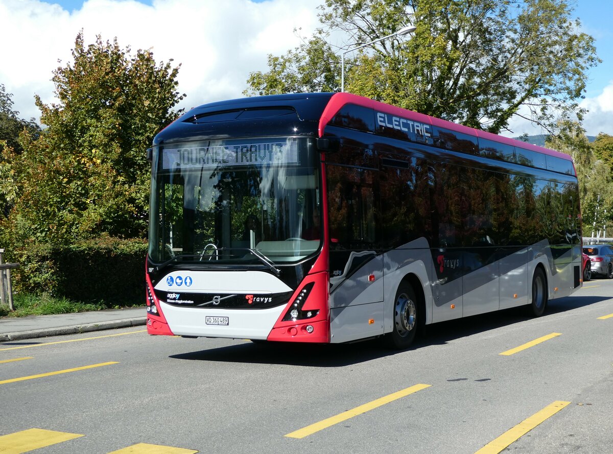 (240'550) - TRAVYS Yverdon - Nr. 160/VD 360'489 - Volvo am 2. Oktober 2022 in Yverdon, Dpt SBB