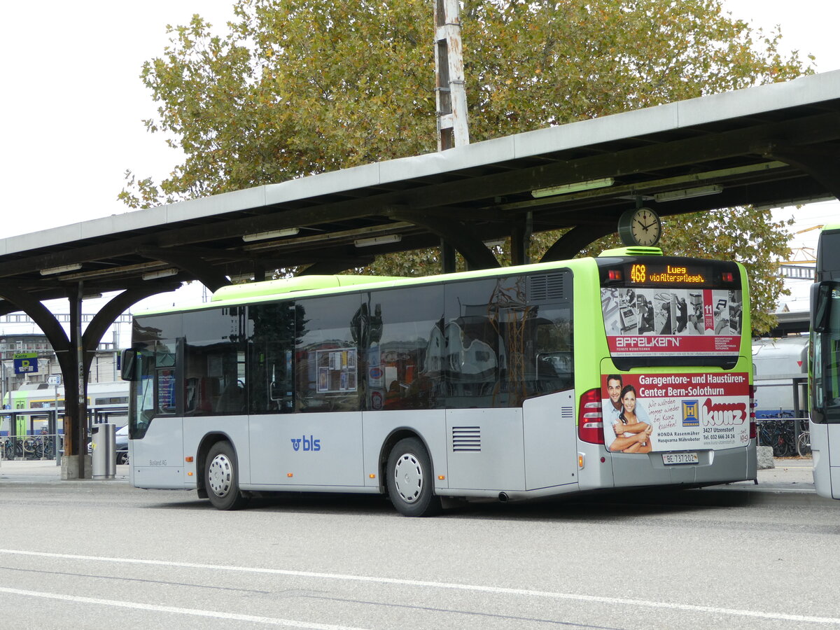 (240'737) - Busland, Burgdorf - Nr. 202/BE 737'202 - Mercedes am 9. Oktober 2022 beim Bahnhof Burgdorf