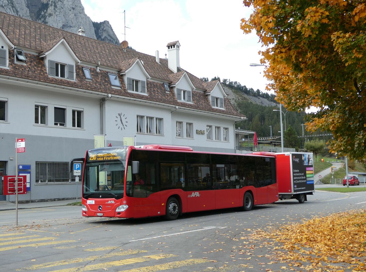 (240'877) - AFA Adelboden - Nr. 93/BE 26'705 - Mercedes am 10. Oktober 2022 beim Bahnhof Kandersteg