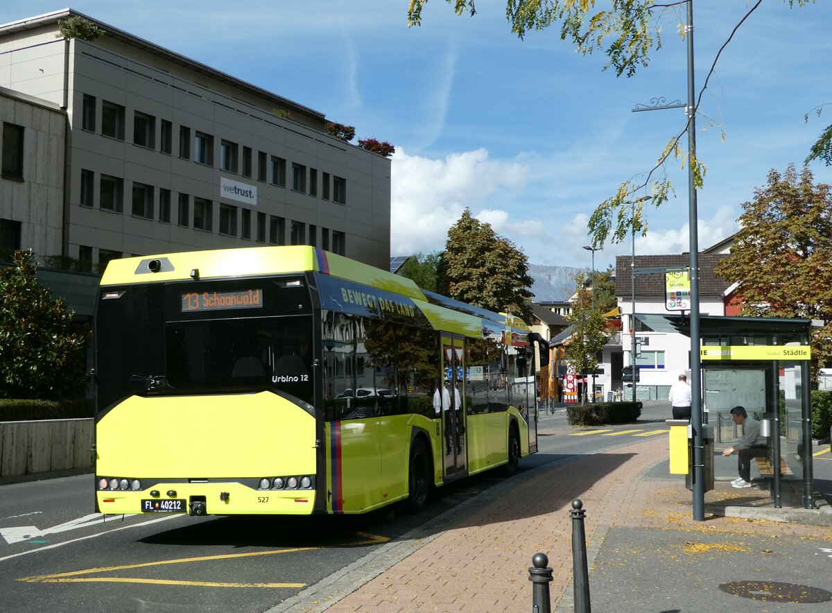 (240'960) - BOS PS Anstalt, Vaduz - Nr. 527/VL 40'212 - Solaris am 11. Oktober 2022 in Vaduz, Stdtle