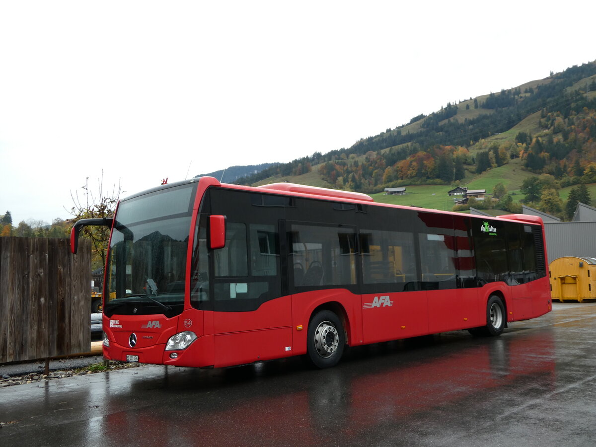 (241'654) - AFA Adelboden - Nr. 54/BE 611'056 - Mercedes am 21. Oktober 2022 in Frutigen, Garage