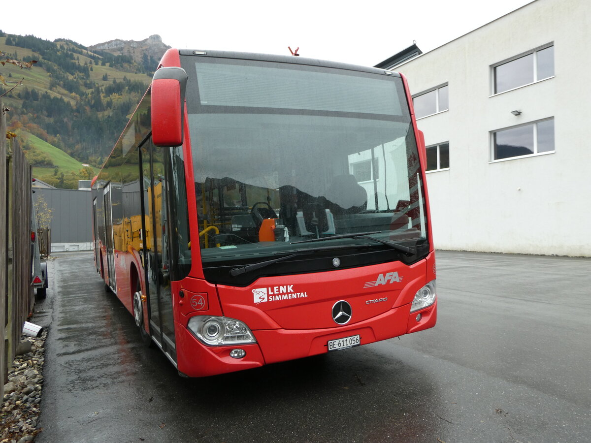 (241'669) - AFA Adelboden - Nr. 54/BE 611'056 - Mercedes am 21. Oktober 2022 in Frutigen, Garage