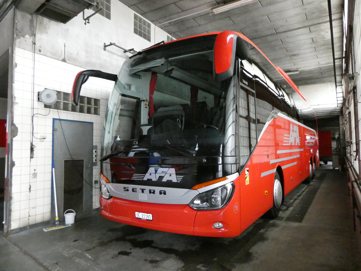 (241'674) - AFA Adelboden - Nr. 16/BE 21'181 - Setra am 21. Oktober 2022 in Adelboden, Busstation