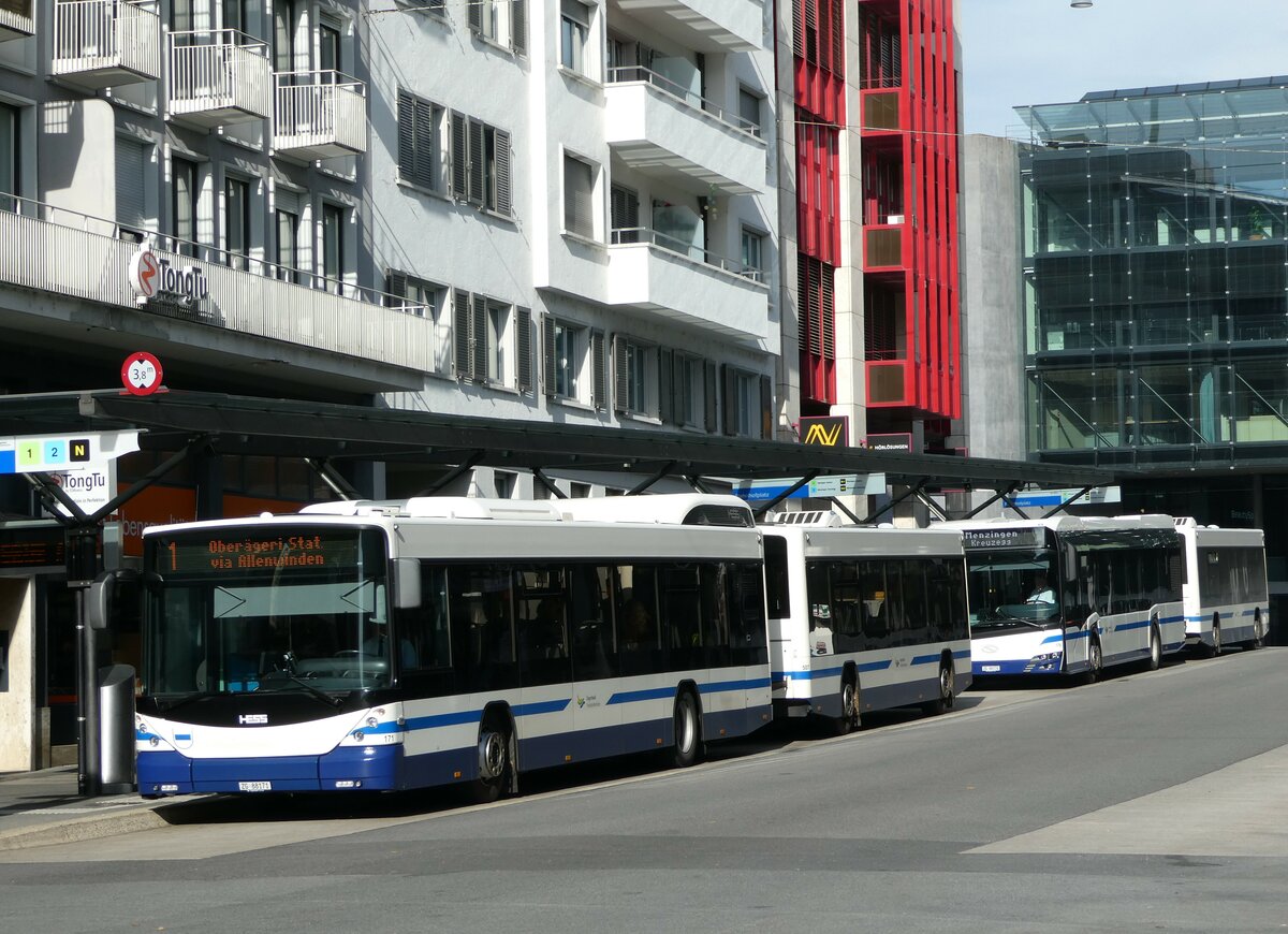 (242'036) - ZVB Zug - Nr. 171/ZG 88'171 - Hess am 31. Oktober 2022 beim Bahnhof Zug