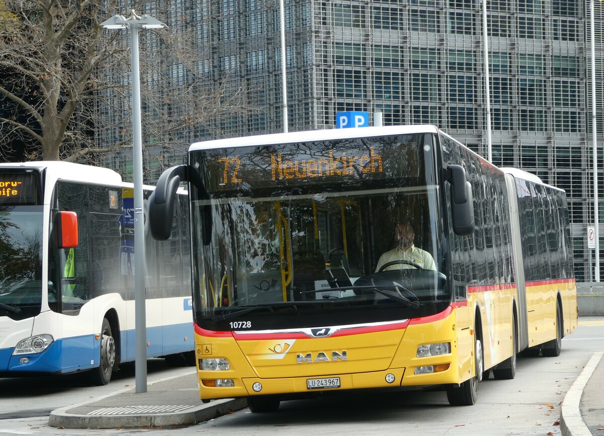 (242'220) - SB Trans, Sursee - Nr. 47/LU 243'967 - MAN am 6. November 2022 beim Bahnhof Luzern