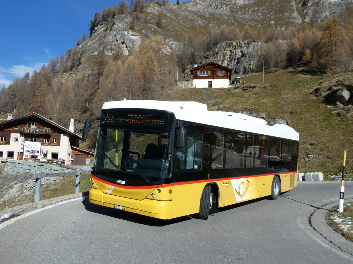 (242'277) - Gaudenz, Andeer - GR 163'715 - Scania/Hess (ex Stutz, Jonen; ex PostAuto Bern; ex AVG Meiringen Nr. 67; ex AVG Meiringen Nr. 76; ex Steiner, Messen) am 8. November 2022 in Crt