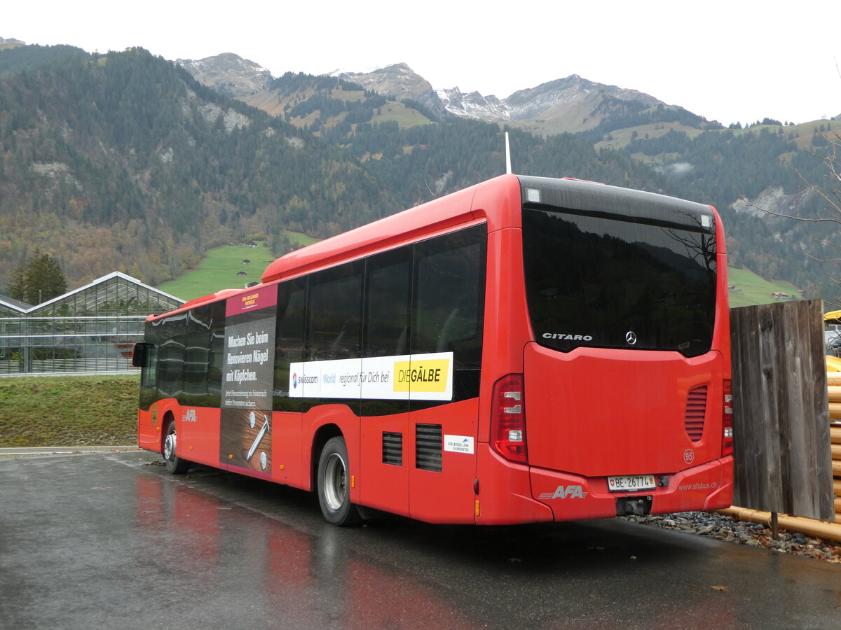 (242'319) - AFA Adelboden - Nr. 95/BE 26'774 - Mercedes am 9. November 2022 in Frutigen, Garage