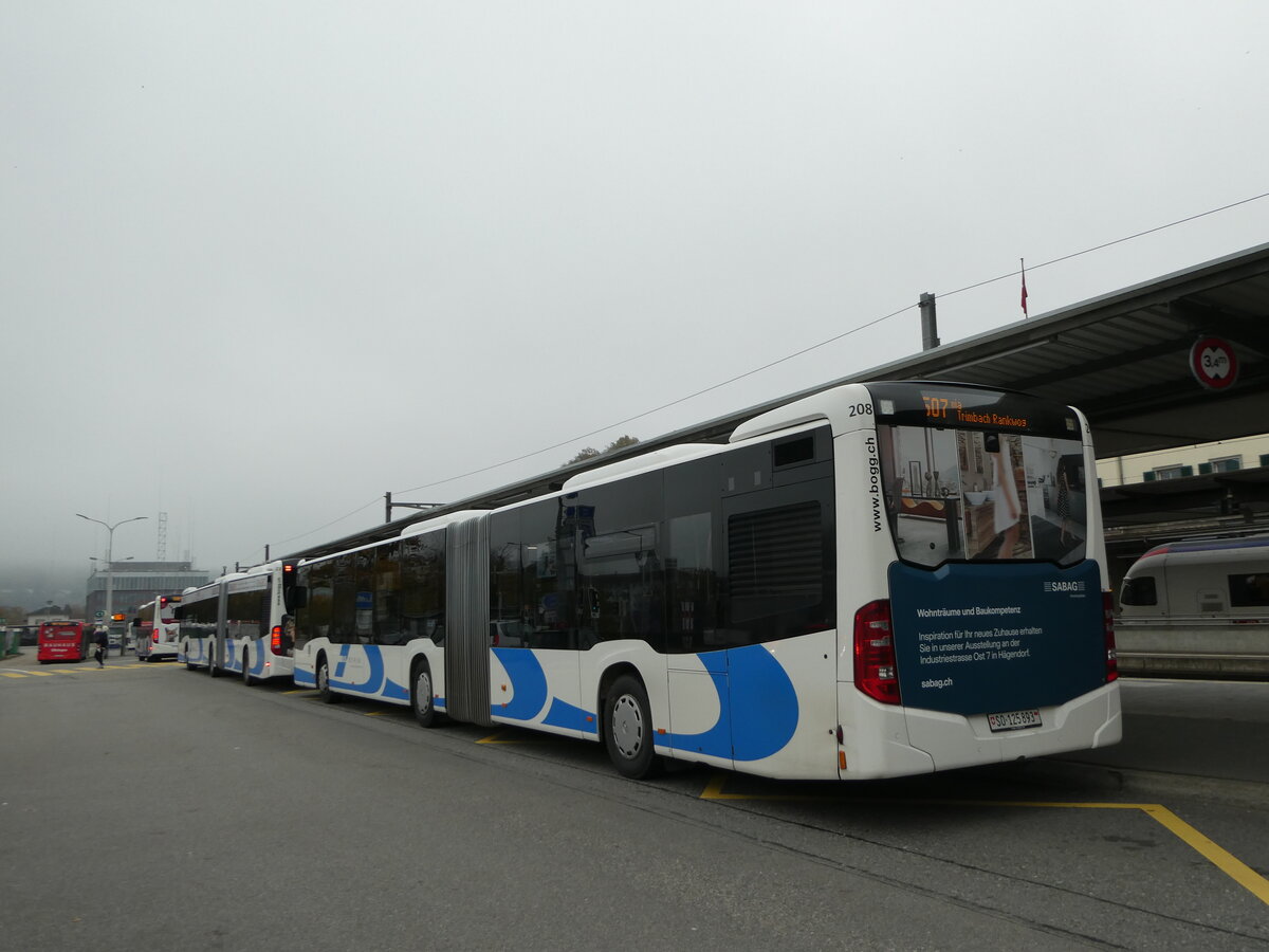 (242'579) - BOGG Wangen b.O. - Nr. 208/SO 125'893 - Mercedes am 12. November 2022 beim Bahnhof Olten