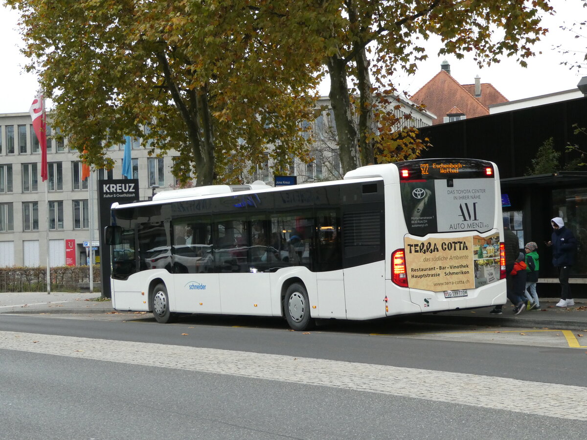 (242'664) - Schneider, Ermenswil - Nr. 2/SG 189'770 - Mercedes am 13. November 2022 in Jona, Kreuz