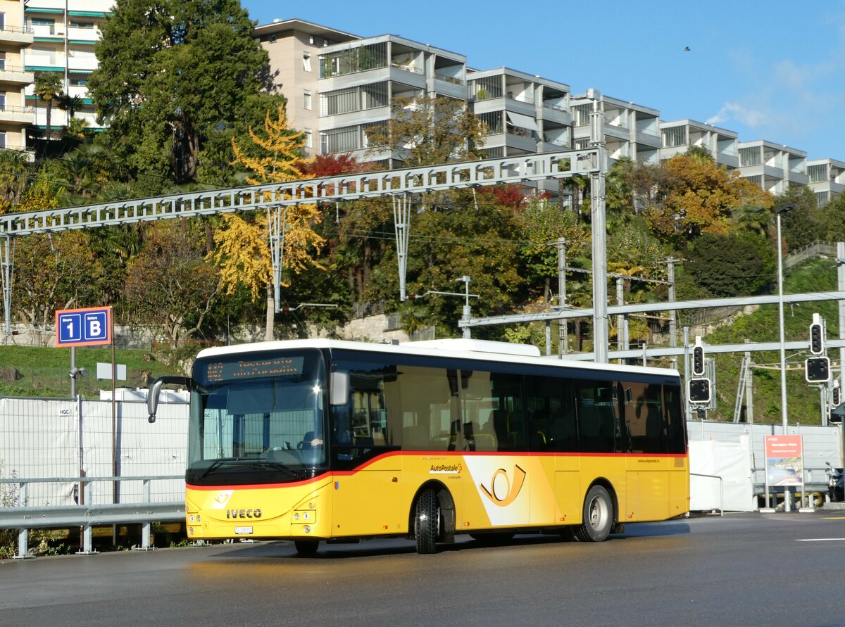 (242'970) - AutoPostale Ticino - TI 339'231 - Iveco am 18. November 2022 beim Bahnhof Lugano