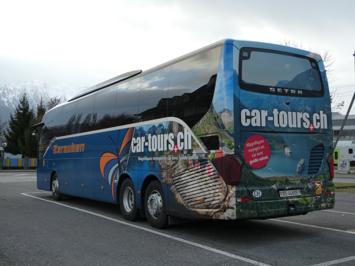 (243'096) - Zerzuben, Visp-Eyholz - Nr. 2/VS 44'605 - Setra am 23. November 2022 in Thun, Seestrasse