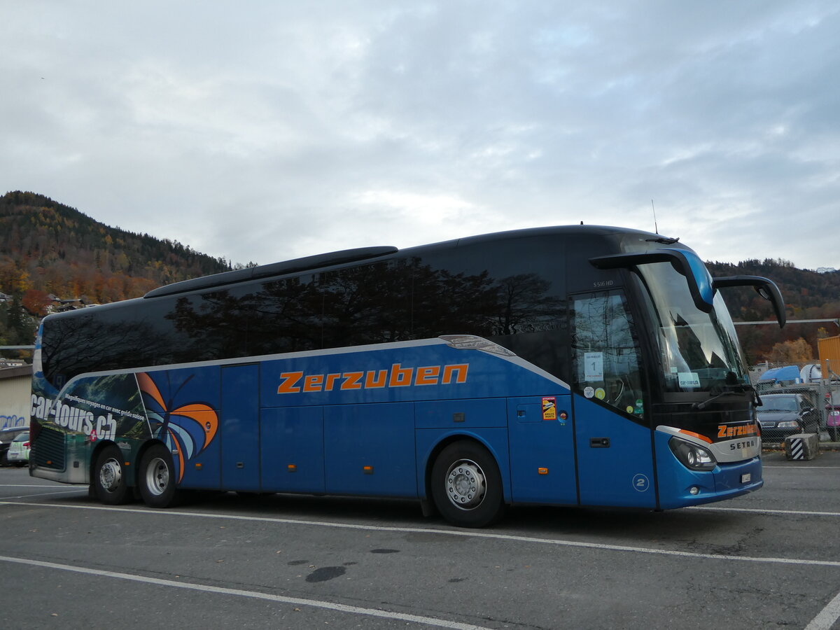 (243'098) - Zerzuben, Visp-Eyholz - Nr. 2/VS 44'605 - Setra am 23. November 2022 in Thun, Seestrasse