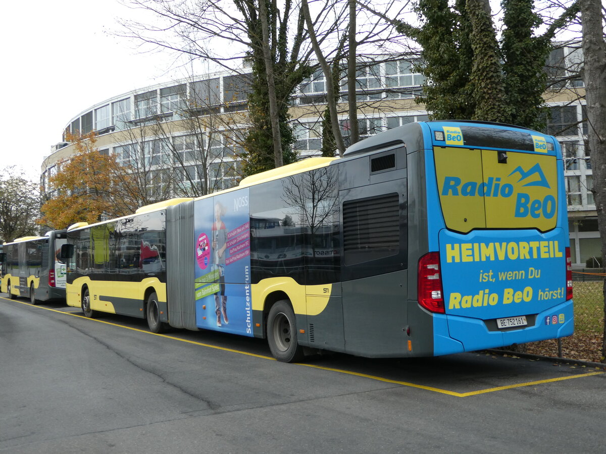 (243'486) - STI Thun - Nr. 161/BE 752'161 - Mercedes am 7. Dezember 2022 bei der Schifflndte Thun