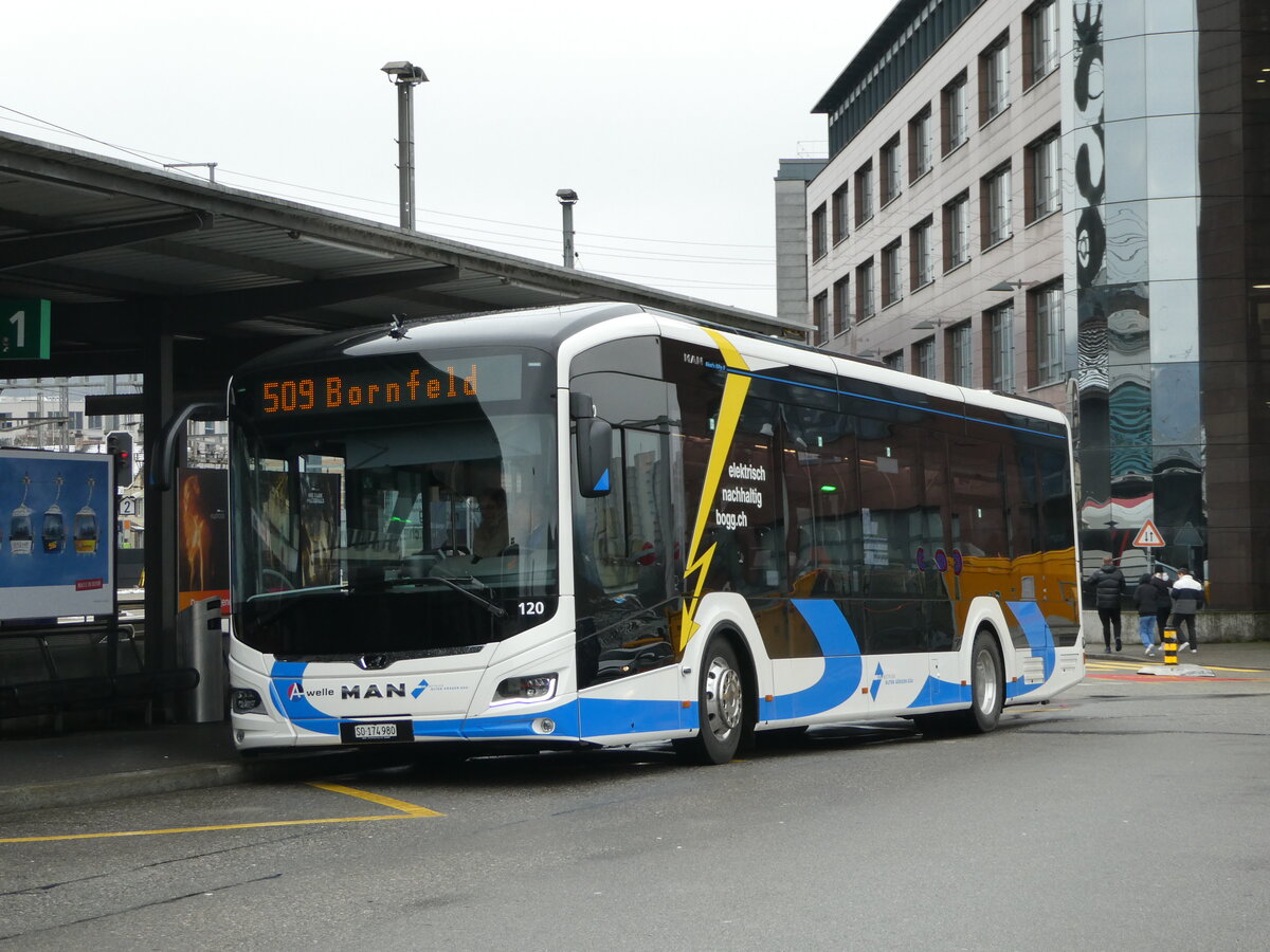 (243'908) - BOGG Wangen b.O. - Nr. 120/SO 174'980 - MAN am 15. Dezember 2022 beim Bahnhof Olten