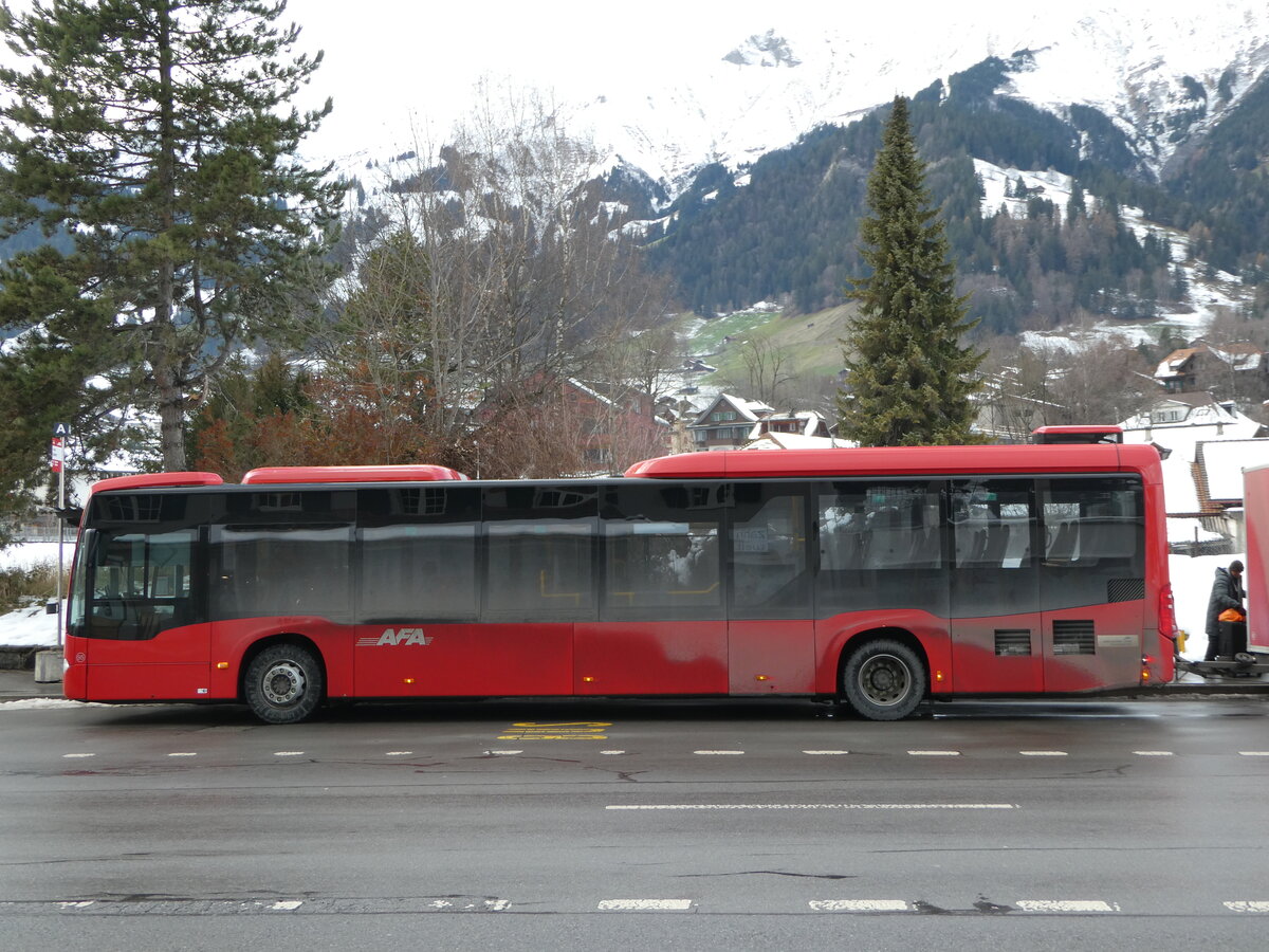 (244'059) - AFA Adelboden - Nr. 95/BE 26'774 - Mercedes am 20. Dezember 2022 beim Bahnhof Frutigen