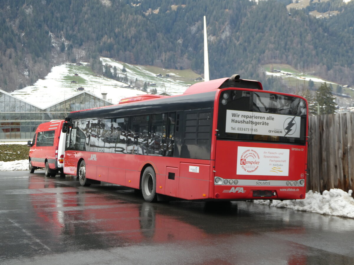 (244'065) - AFA Adelboden - Nr. 91 - Solaris am 20. Dezember 2022 in Frutigen, Garage