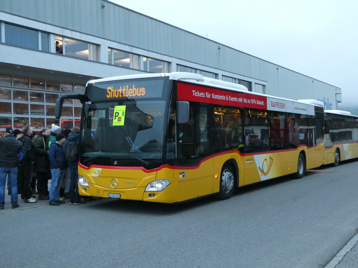 (244'511) - Wyss, Boningen - SO 107'274/PID 11'702 - Mercedes am 7. Januar 2023 beim Bahnhof Frutigen