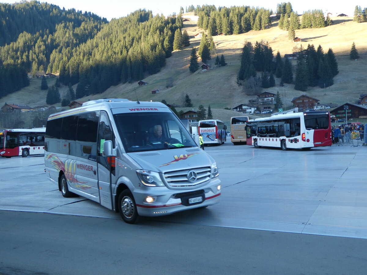 (244'559) - Wenger, Interlaken - Nr. 2/BE 483'462 - Mercedes am 7. Januar 2023 in Adelboden, Weltcup