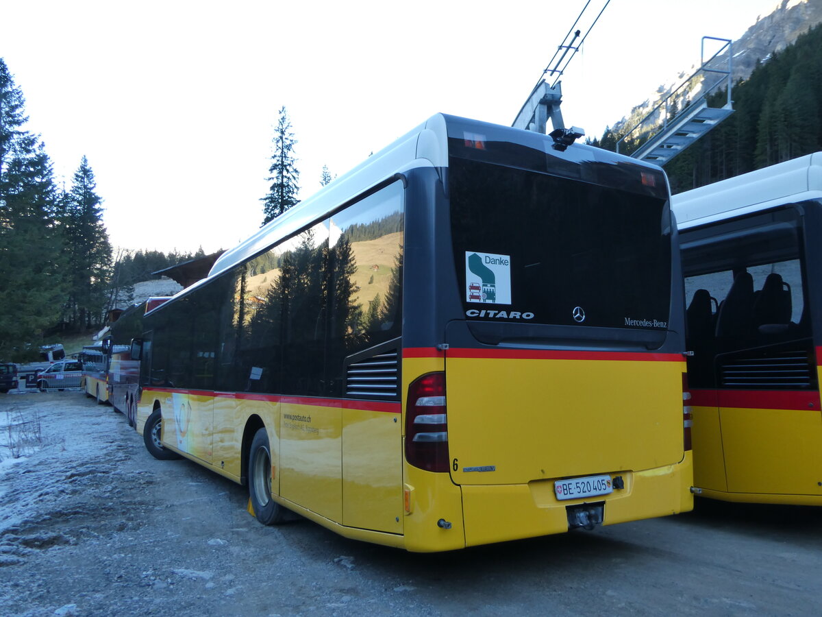 (244'646) - Engeloch, Riggisberg - Nr. 6/BE 520'405/PID 4846 - Mercedes am 7. Januar 2023 in Adelboden, Unter dem Birg