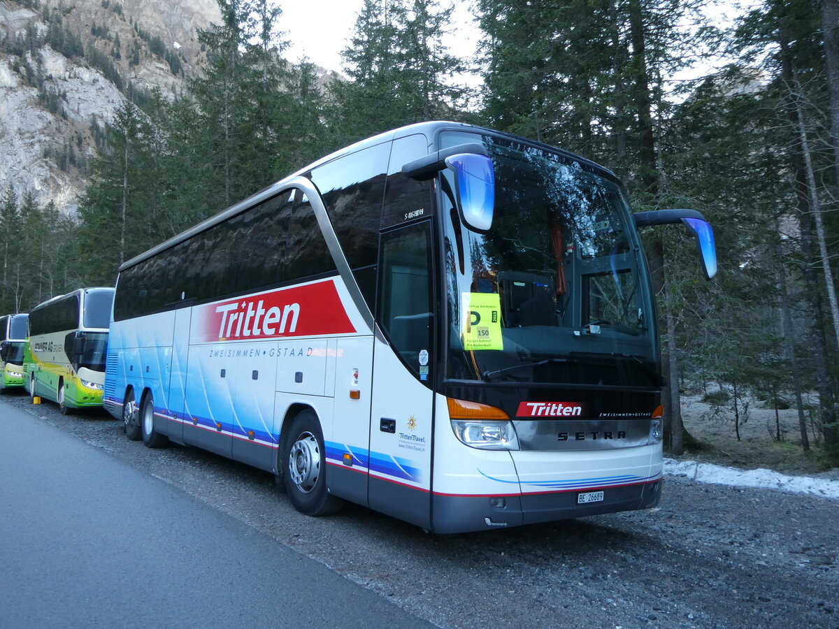 (244'669) - Tritten, Zweisimmen - BE 26'689 - Setra am 7. Januar 2023 in Adelboden, Unter dem Birg