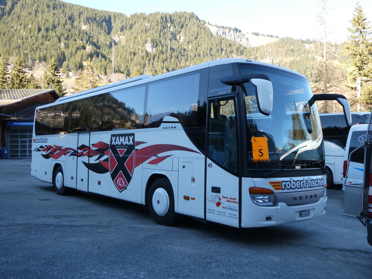 (244'756) - Jean-Louis, Ftigny - Nr. 45/NE 142'435 - Setra am 7. Januar 2023 in Adelboden, ASB