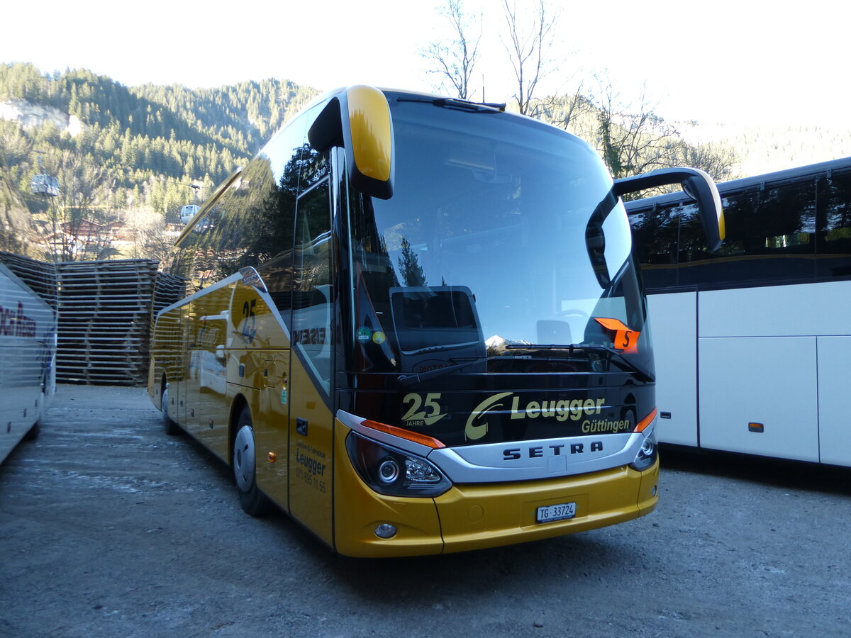 (244'823) - Leugger, Gttingen - TG 33'724 - Setra am 7. Januar 2023 in Adelboden, ASB