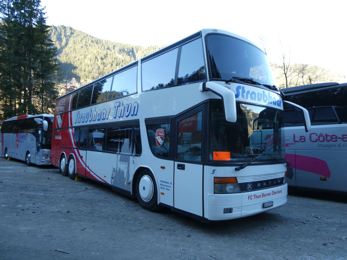 (244'835) - Straubhaar, Thun - Nr. 5/BE 431'132 - Setra am 7. Januar 2023 in Adelboden, ASB