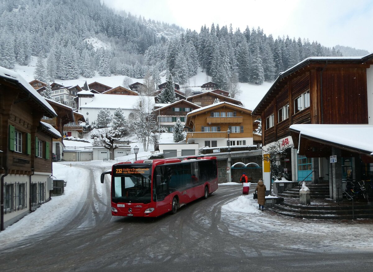 (245'252) - AFA Adelboden - Nr. 94/BE 26'974 - Mercedes am 22. Januar 2023 in Adelboden, Busstation