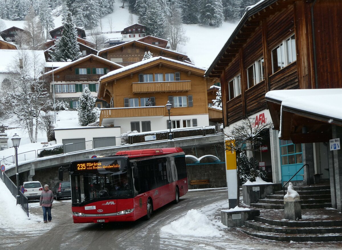 (245'258) - AFA Adelboden - Nr. 30/BE 26'703 - Solaris am 22. Januar 2023 in Adelboden, Busstation