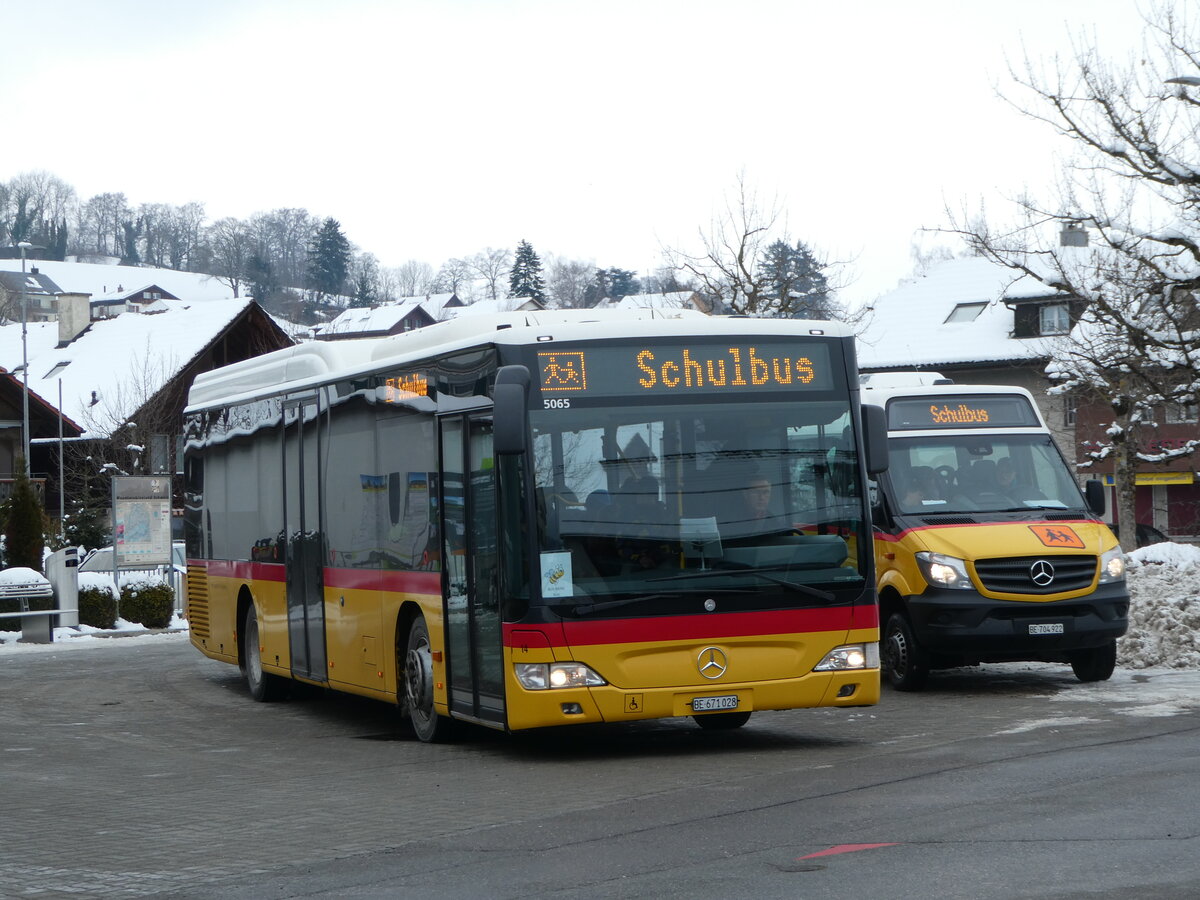 (245'280) - Engeloch, Riggisberg - Nr. 14/BE 671'028/PID 5065 - Mercedes am 23. Januar 2023 in Riggisberg, Post