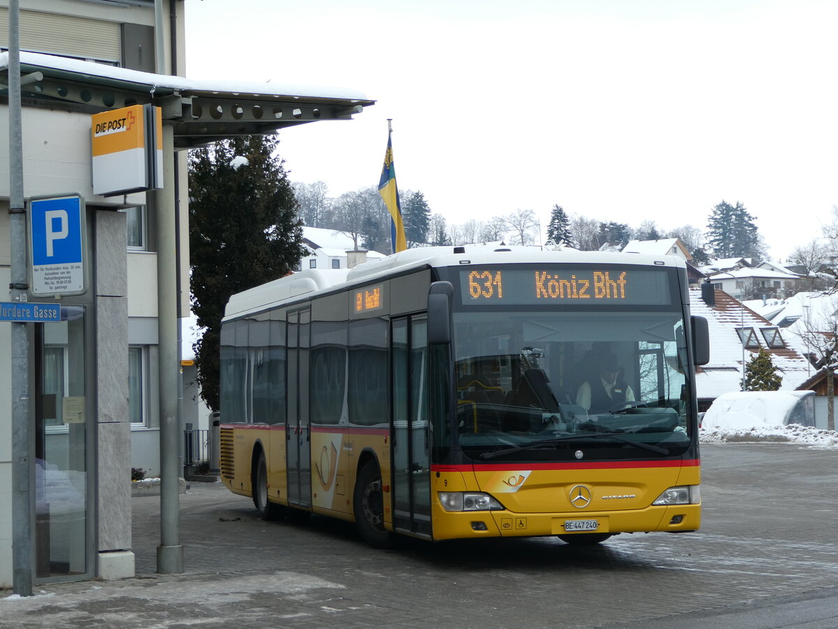 (245'282) - Engeloch, Riggisberg - Nr. 9/BE 447'240/PID 5578 - Mercedes am 23. Januar 2023 in Riggisberg, Post