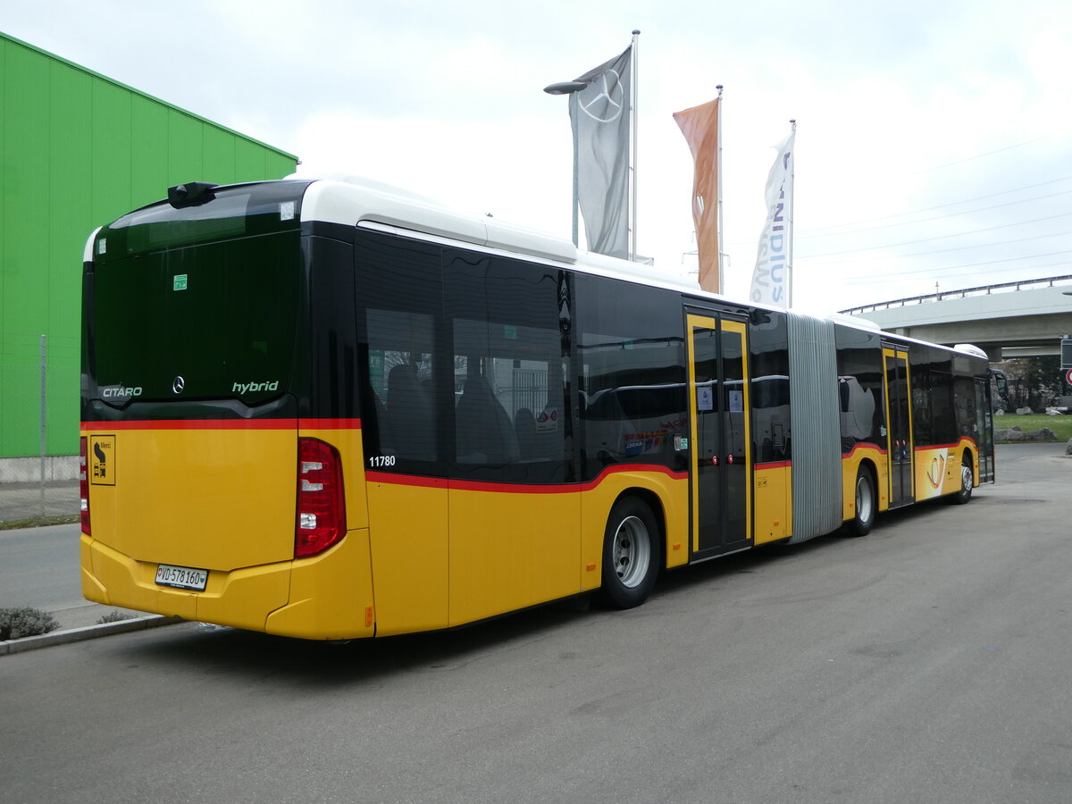 (245'473) - CarPostal Ouest - VD 578'160/PID 11'780 - Mercedes am 28. Januar 2023 in Kerzers, Interbus