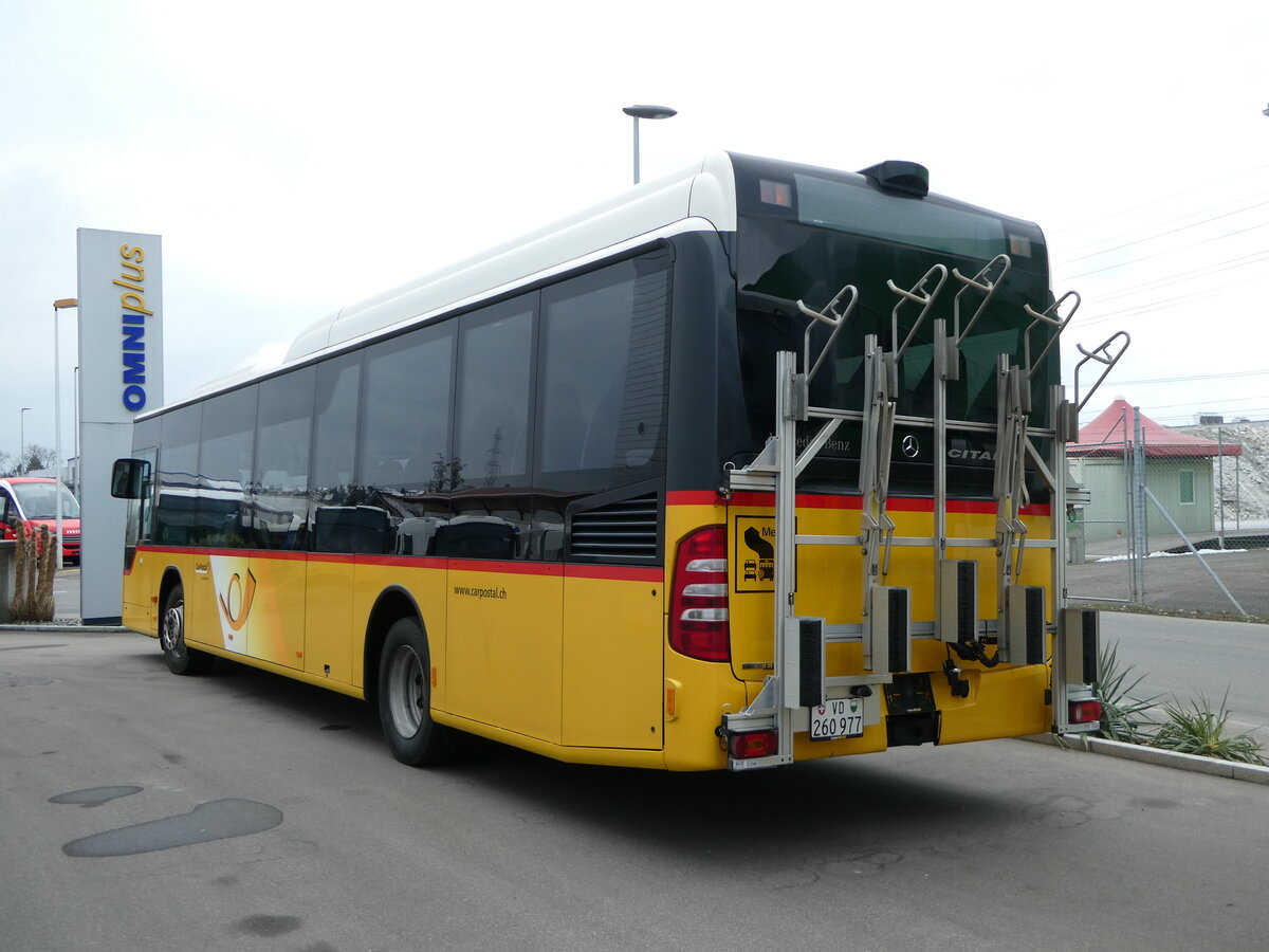 (245'474) - CarPostal Ouest - VD 260'977/PID 5626 - Mercedes (ex Faucherre, Moudon) am 28. Januar 2023 in Kerzers, Interbus