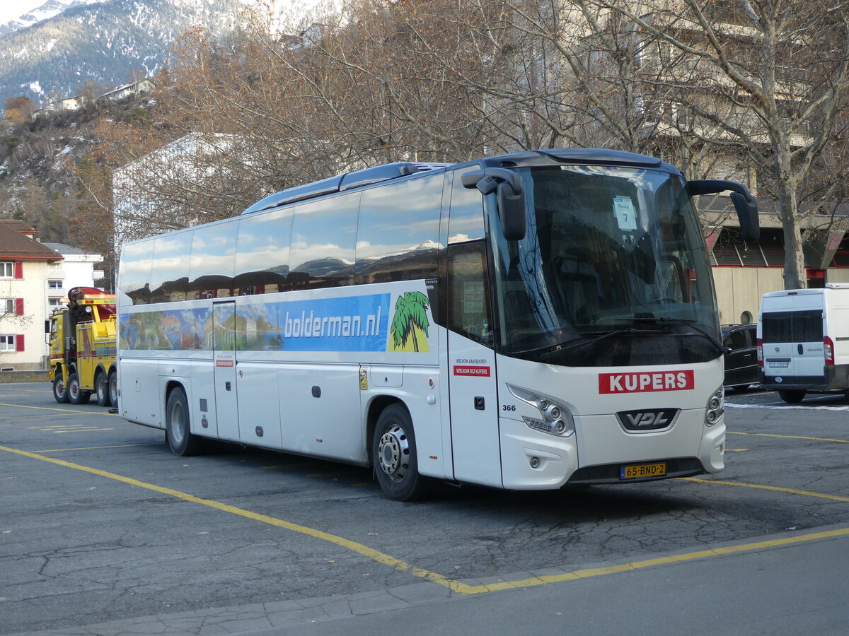 (245'614) - Aus Holland: Kupers, Weert - Nr. 366/65-BND-2 - VDL am 31. Januar 2023 in Brig, Postgarage