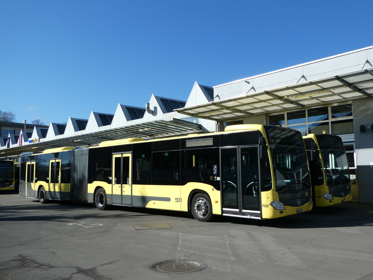 (246'073) - STI Thun - Nr. 708/BE 865'708 - Mercedes am 12. Februar 2023 in Thun, Garage