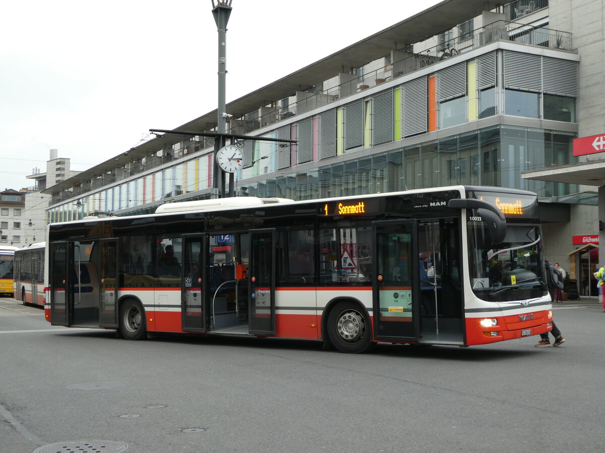 (246'600) - PostAuto Ostschweiz - TG 158'218/PID 10'033 - MAN am 25. Februar 2023 beim Bahnhof Frauenfeld