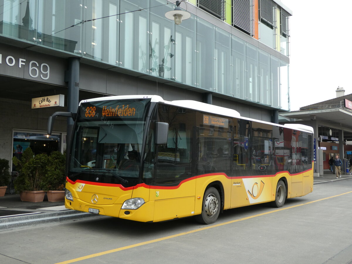 (246'608) - PostAuto Ostschweiz - TG 180'983/PID 11'128 - Mercedes am 25. Februar 2023 beim Bahnhof Frauenfeld