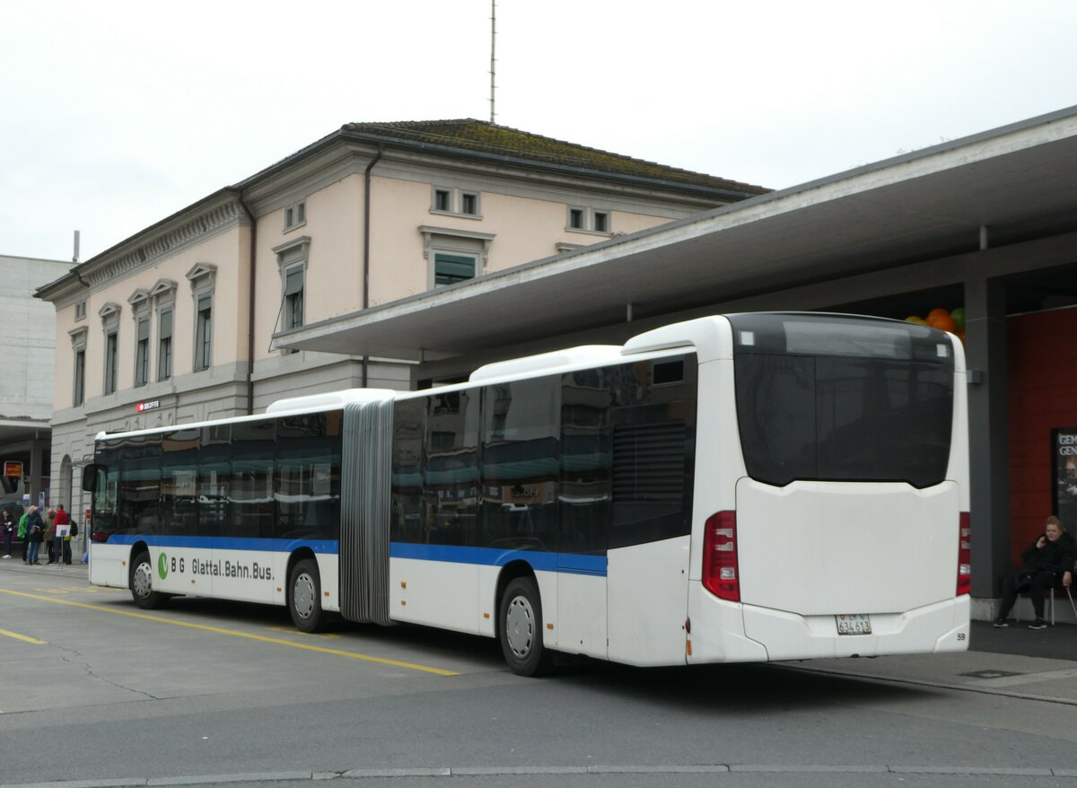 (246'624) - Welti-Furrer, Bassersdorf - Nr. 59/ZH 634'613 - Mercedes am 25. Februar 2023 beim Bahnhof Frauenfeld