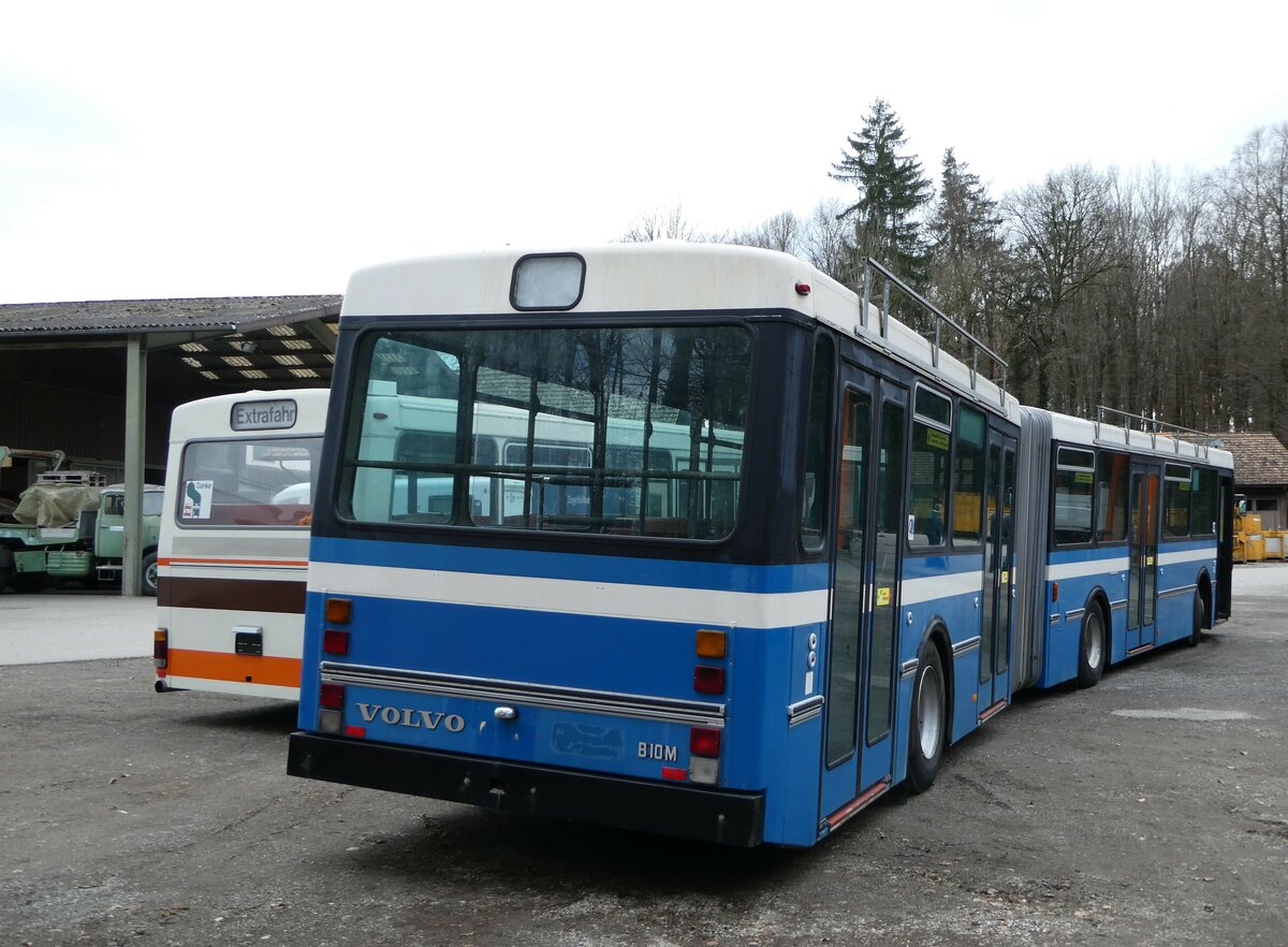 (246'662) - Krauer, Kehrsatz - Volvo/R&J (ex VBL Luzern Nr. 111) am 26. Februar 2023 in Oberburg, Ziegelgut