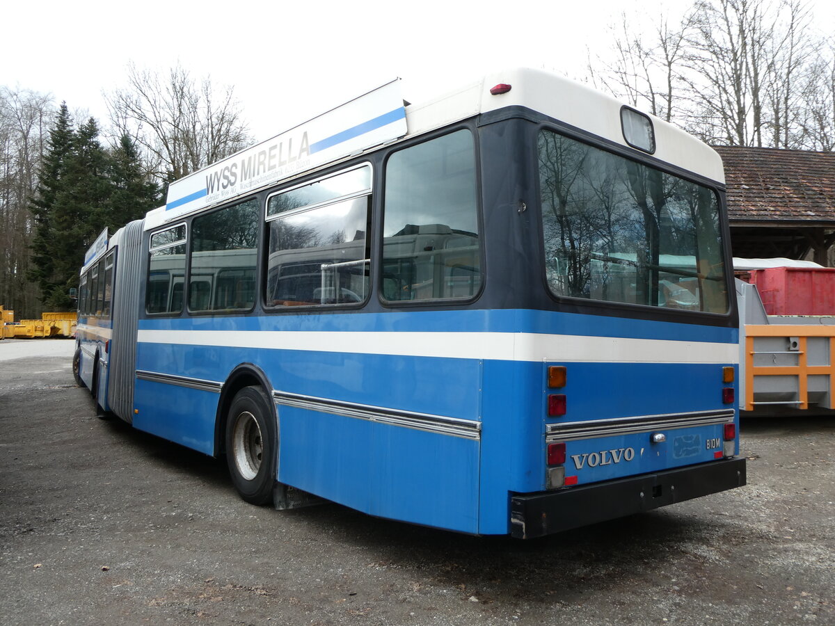 (246'663) - Krauer, Kehrsatz - Volvo/R&J (ex VBL Luzern Nr. 111) am 26. Februar 2023 in Oberburg, Ziegelgut