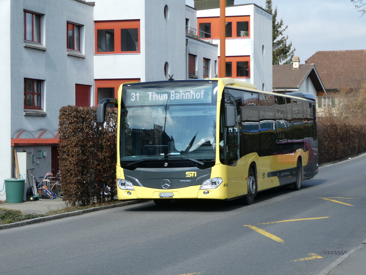 (246'764) - STI Thun - Nr. 414/BE 810'414 - Mercedes am 28. Februar 2023 in Thun, Spital