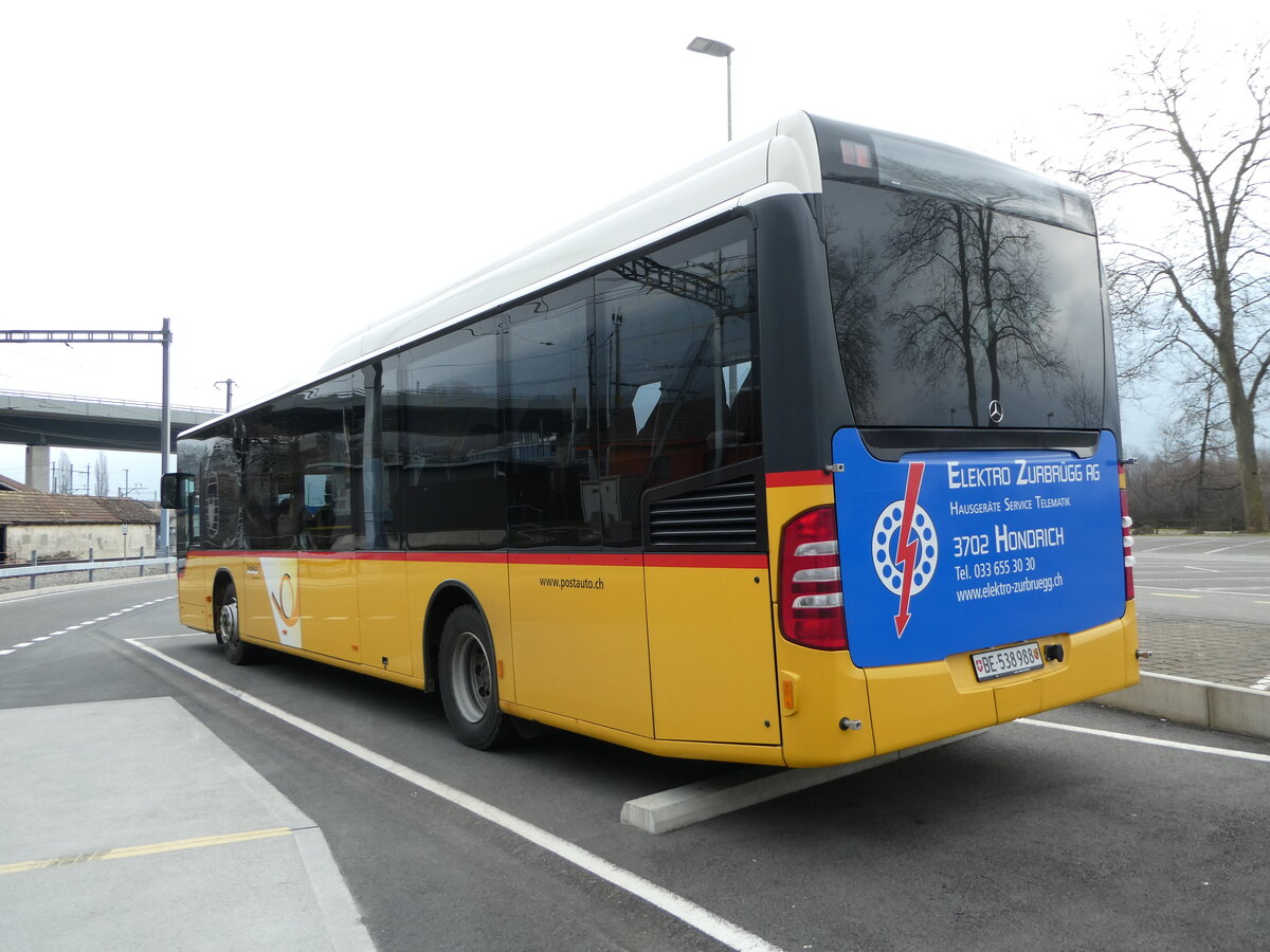 (246'781) - PostAuto Bern - BE 538'988/PID 5417 - Mercedes (ex BE 637'781) am 2. Mrz 2023 beim Bahnhof Interlaken Ost