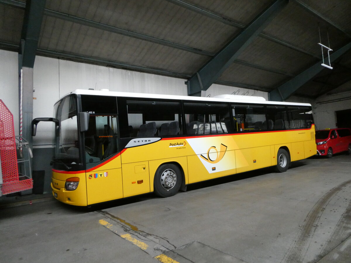 (247'205) - PostAuto Bern - Nr. 73/BE 171'453/PID 5624 - Setra (ex AVG Meiringen Nr. 73) am 14. Mrz 2023 in Adelboden, Busstation (Einsatz AFA) 