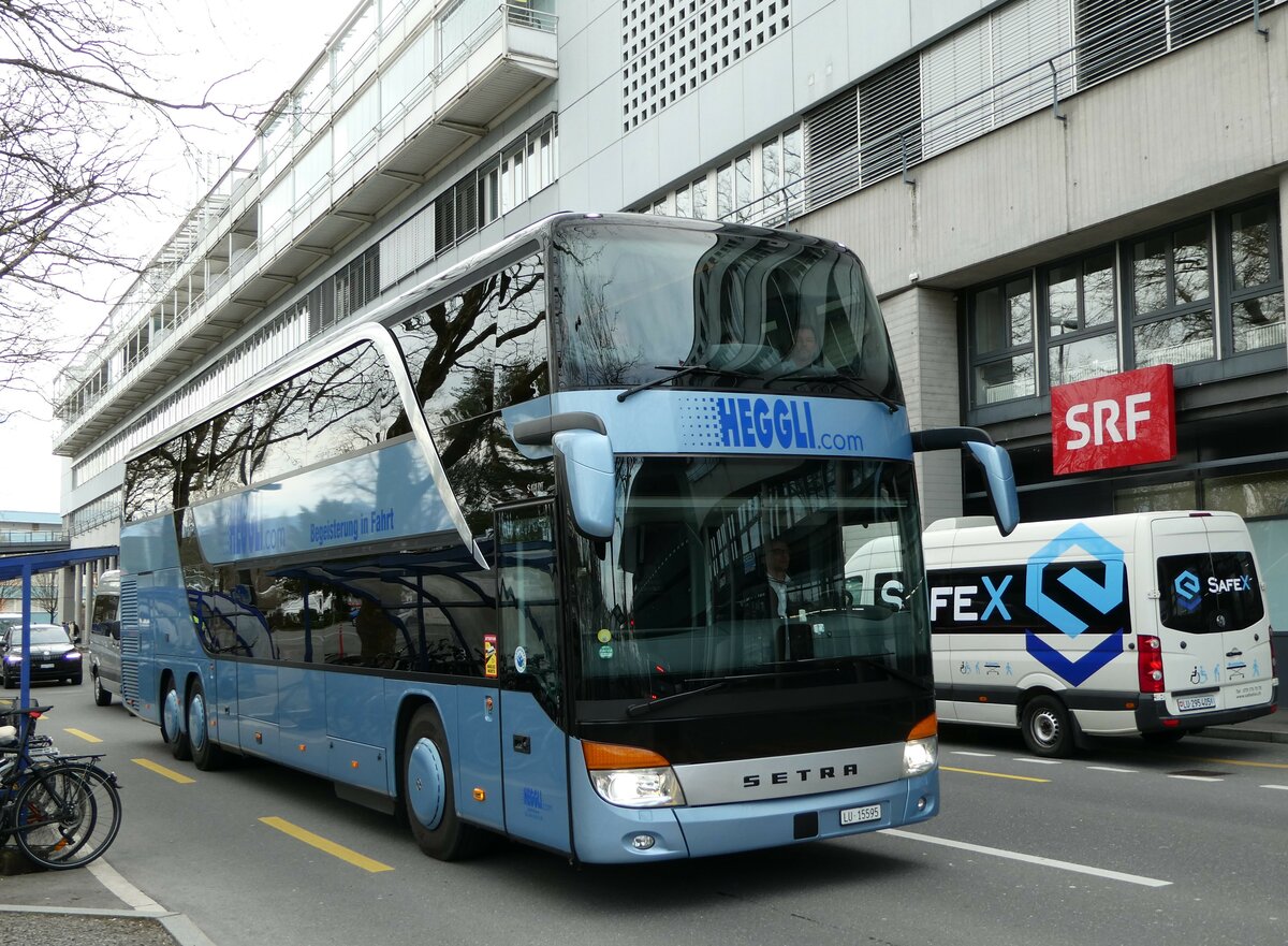 (247'458) - Heggli, Kriens - Nr. 34/LU 15'595 - Setra am 18. Mrz 2023 in Luzern, Inseli-P