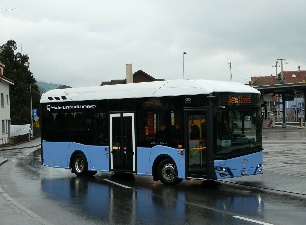 (247'578) - PostAuto Bern - BE 90'275/PID 11'795 - Solaris (ex BE 610'546) am 24. Mrz 2023 beim Bahnhof Sarnen